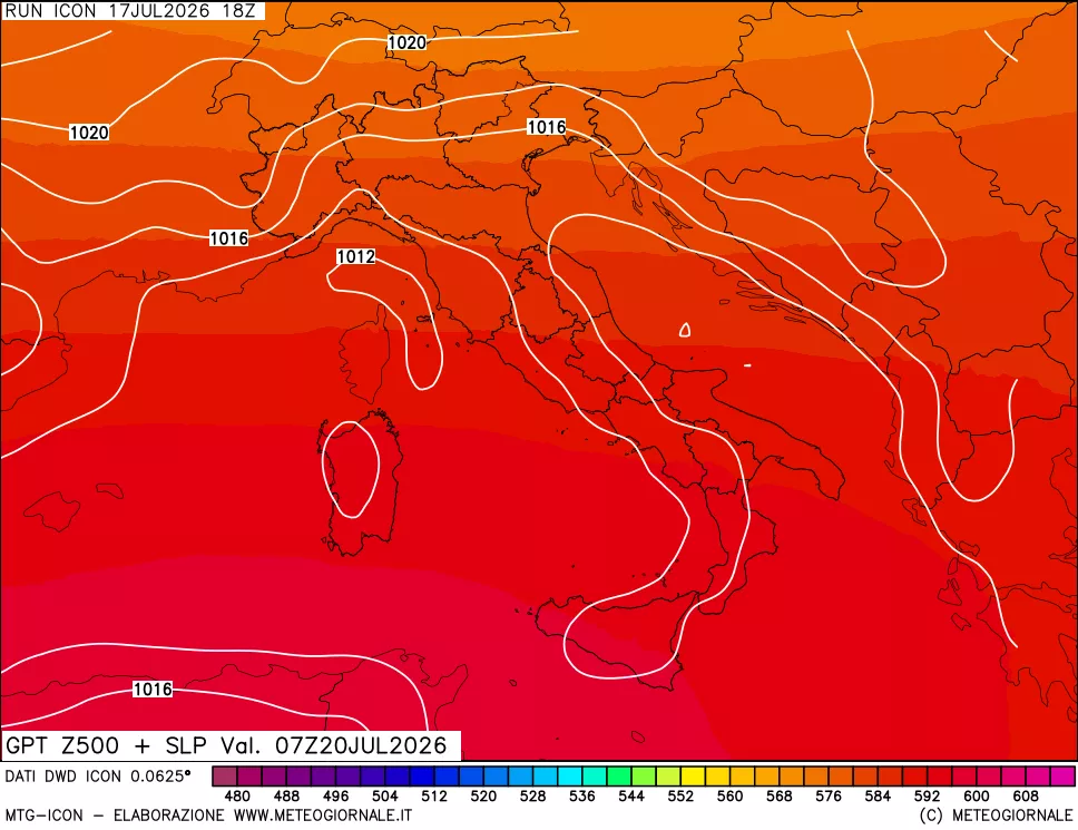 mappa 500 hPa GPT + Press SLM