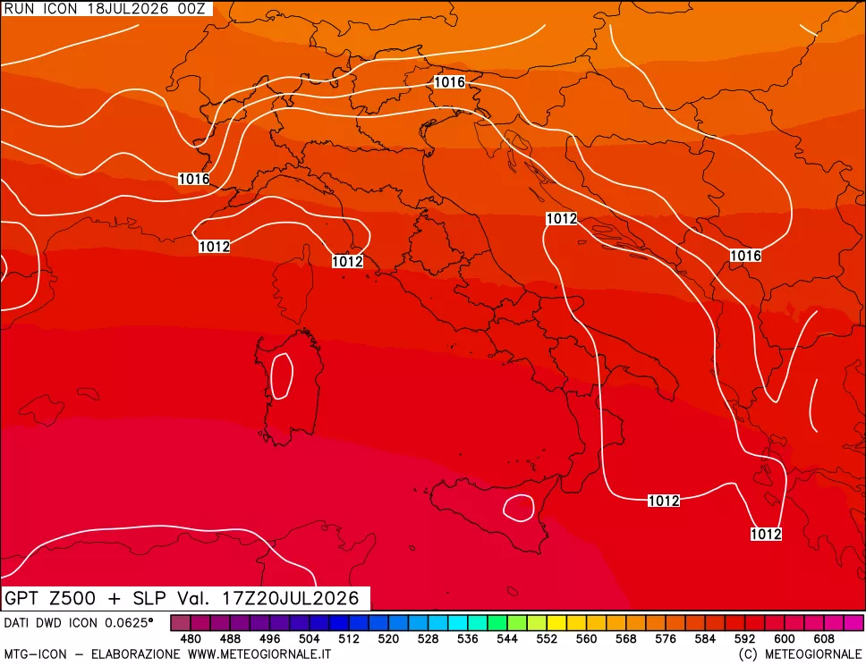 mappa 500 hPa GPT + Press SLM