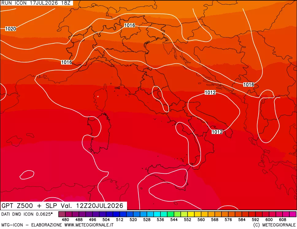mappa 500 hPa GPT + Press SLM