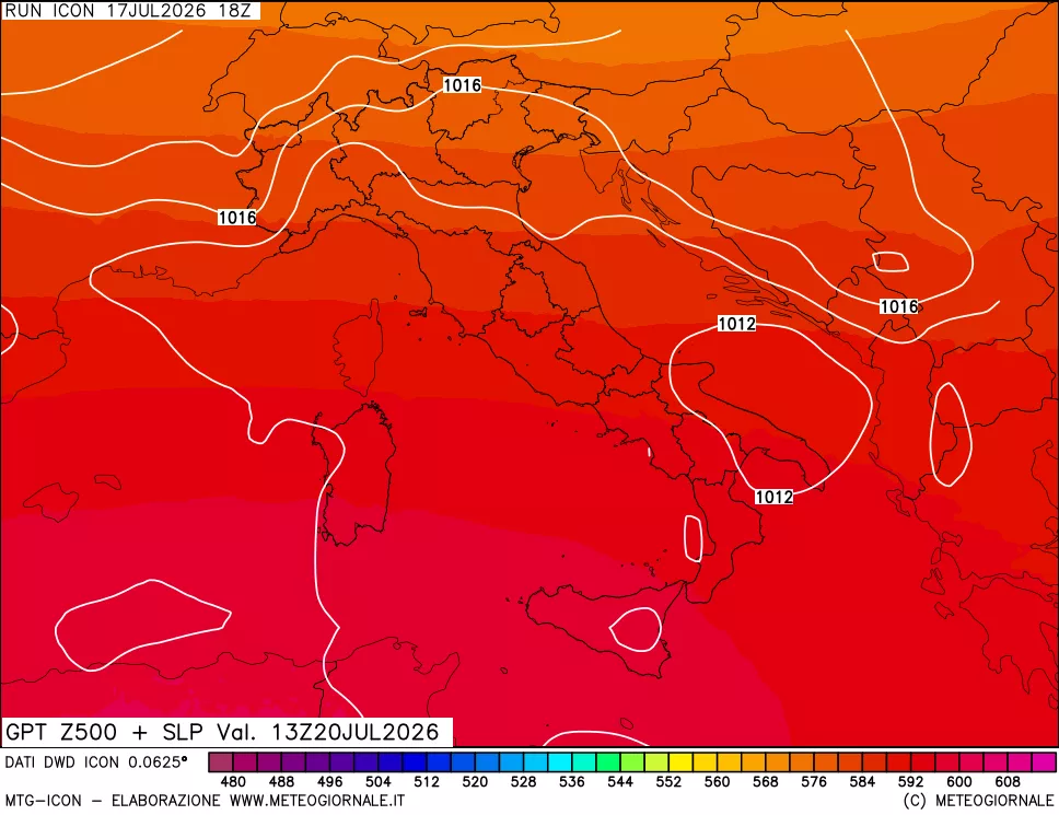 mappa 500 hPa GPT + Press SLM