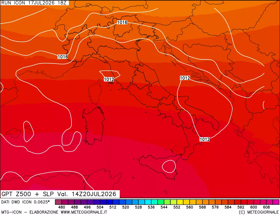 mappa 500 hPa GPT + Press SLM
