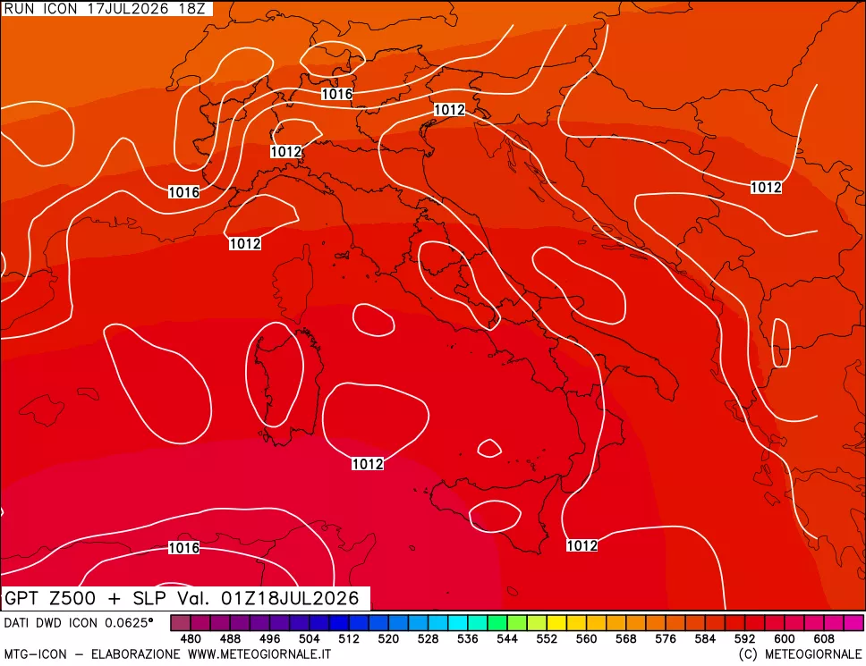 mappa 500 hPa GPT + Press SLM
