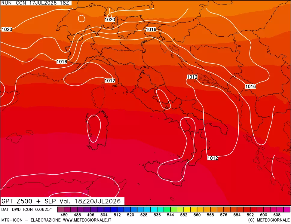 mappa 500 hPa GPT + Press SLM