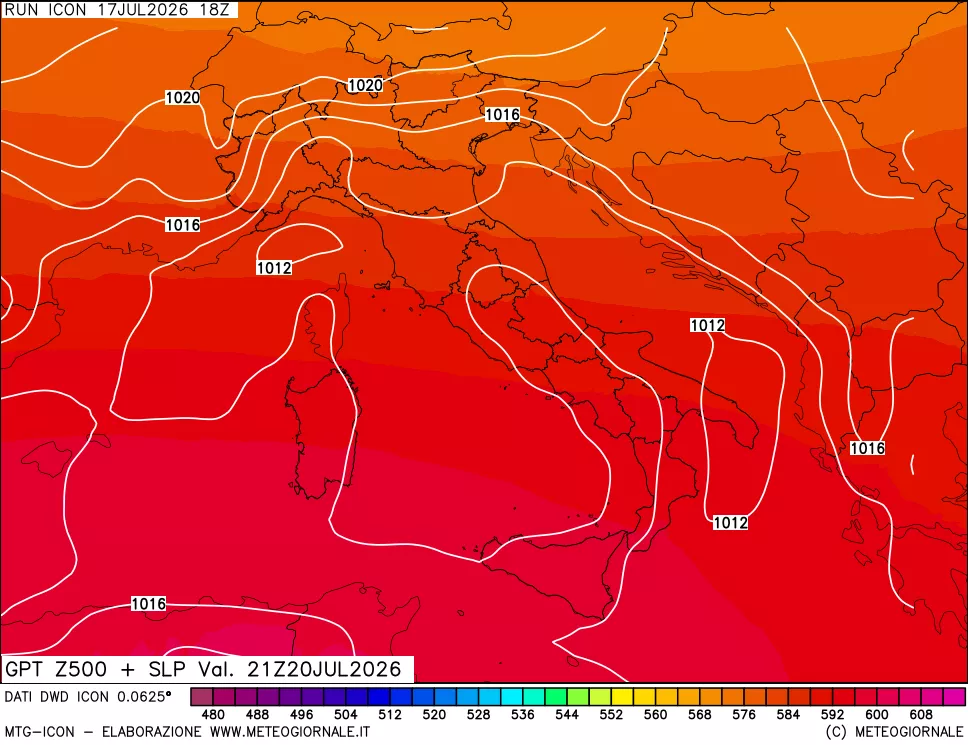 mappa 500 hPa GPT + Press SLM