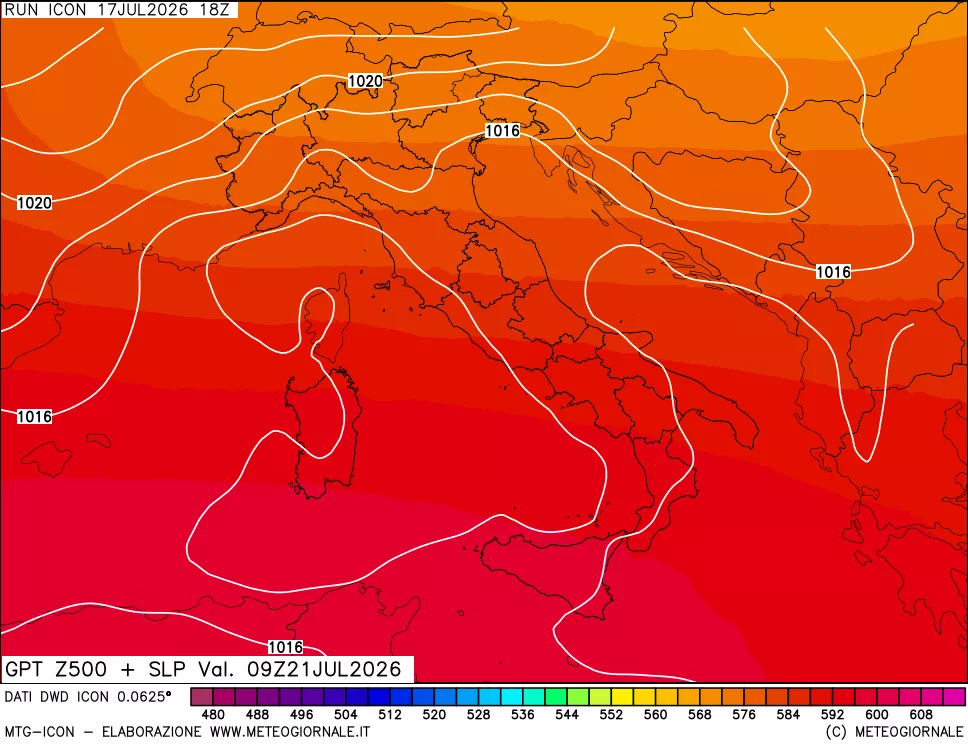 mappa 500 hPa GPT + Press SLM