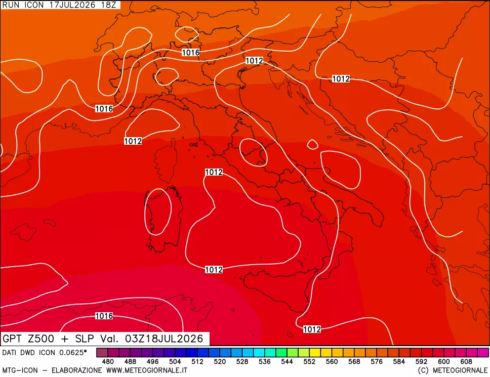 mappa 500 hPa GPT + Press SLM